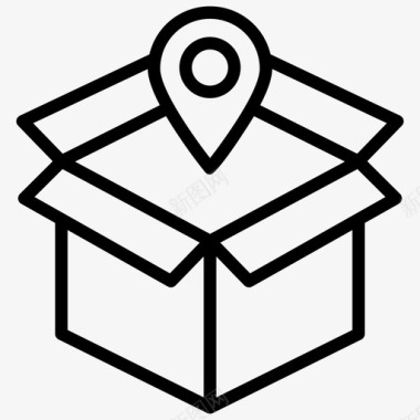 物流配送地点托运交货地点图标图标