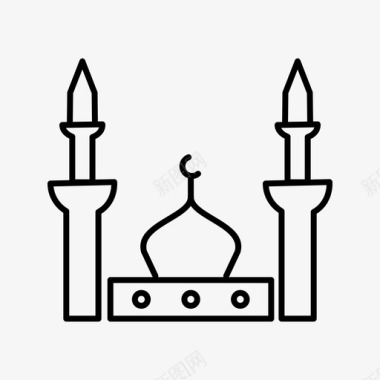 先知清真寺26伊斯兰图标图标