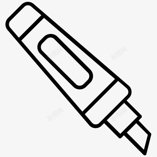 荧光笔记号笔信纸图标svg_新图网 https://ixintu.com 下划线 信纸 图标 工作区 荧光笔 记号