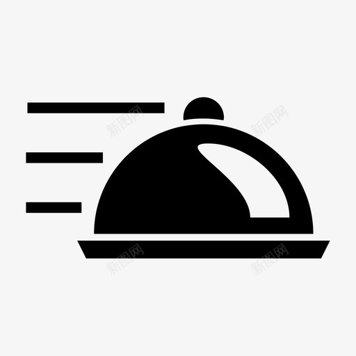 食品餐具送货图标svg_新图网 https://ixintu.com 快餐 盘子 送货 食品 食物 餐具 饮料