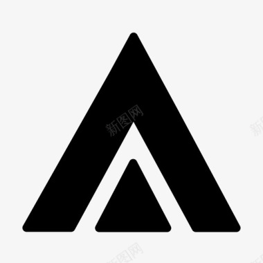 向上符号方向三角形图标图标