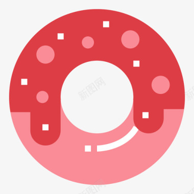 甜甜圈食物140扁平图标图标