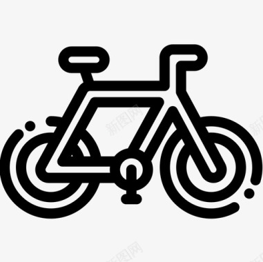 自行车圣诞玩具12直线型图标图标