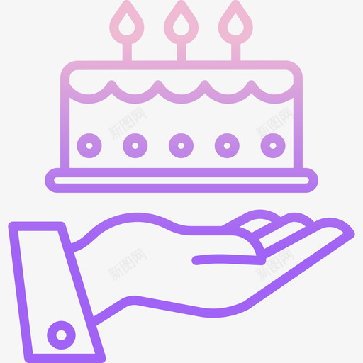 生日派对和生日蛋糕图标svg_新图网 https://ixintu.com 派对 生日 生日蛋糕