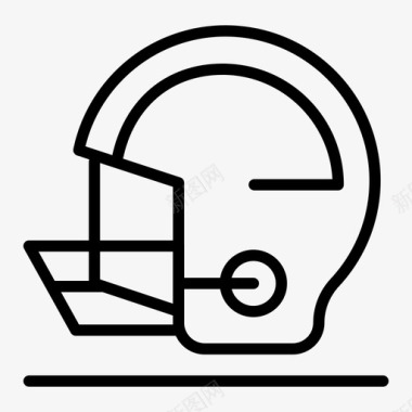 头盔棒球安全图标图标