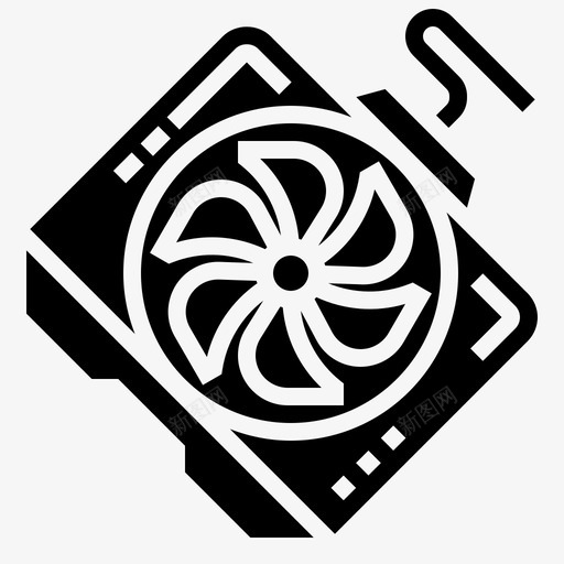 风扇配件冷却图标svg_新图网 https://ixintu.com 冷却 小配件 笔记本电脑 螺旋桨 配件 风扇