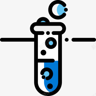 试管研究科学9颜色遗漏图标图标