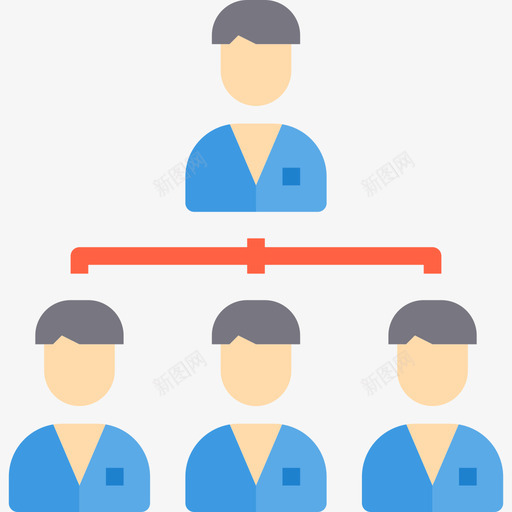 层次结构企业管理32扁平图标svg_新图网 https://ixintu.com 企业管理32 层次结构 扁平