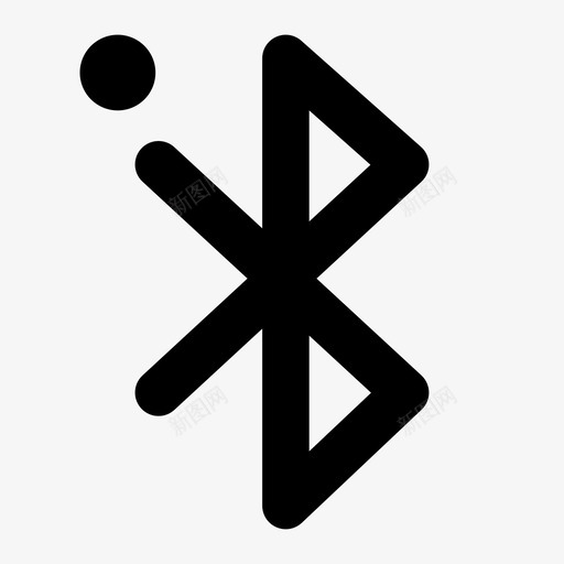 蓝牙连接蓝牙蓝牙点图标svg_新图网 https://ixintu.com 蓝牙 连接
