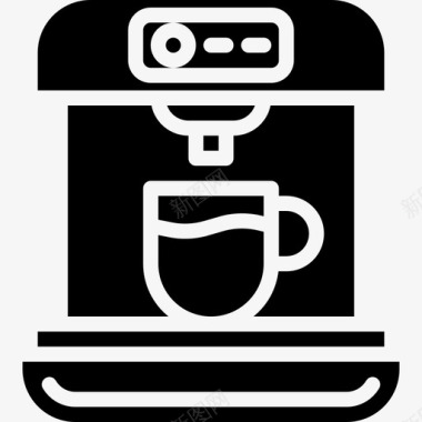 咖啡机咖啡厅75灌装图标图标