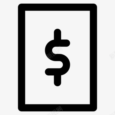 钞票美元电子商务图标图标