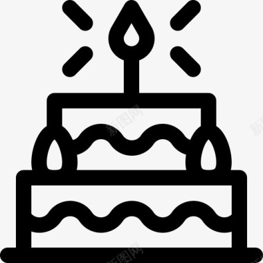 生日蛋糕母亲节23直系图标图标