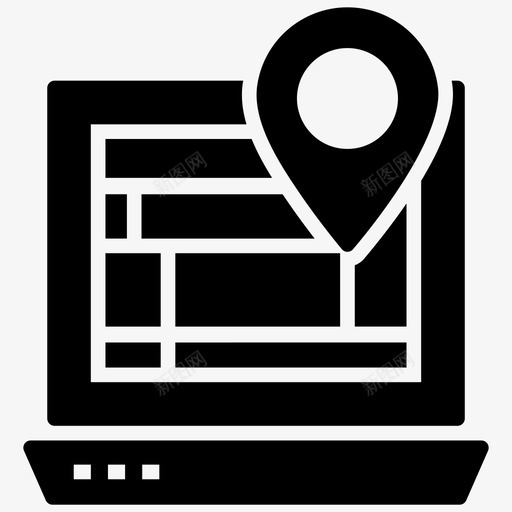 在线位置应用程序位置标记地图定位器图标svg_新图网 https://ixintu.com 位置标记 在线位置应用程序 在线位置指针 地图 地图定位器 地图引脚 导航集 方向符号矢量图标