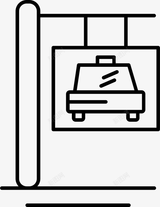 停车场标牌标志图标svg_新图网 https://ixintu.com 停车场 地标 旅行 标志 标牌 车辆