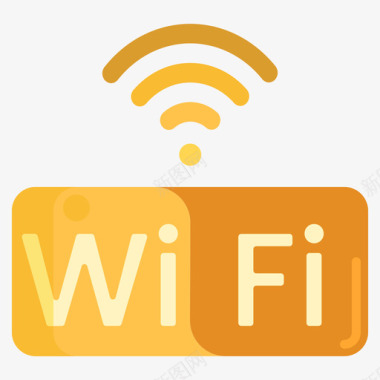 Wifi通信媒体2扁平图标图标