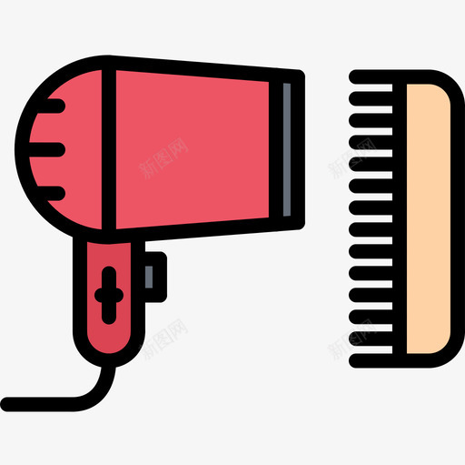 美女发型6颜色图标svg_新图网 https://ixintu.com 发型 美女 颜色