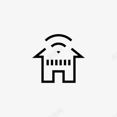 wifi区域房屋wifi保真度图标图标