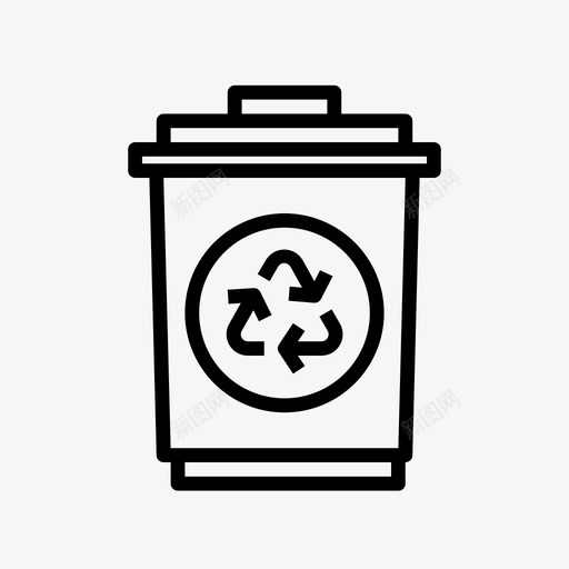 废物回收垃圾垃圾箱图标svg_新图网 https://ixintu.com 可持续性 回收 垃圾 垃圾桶 垃圾箱 废物 废物利用 能源