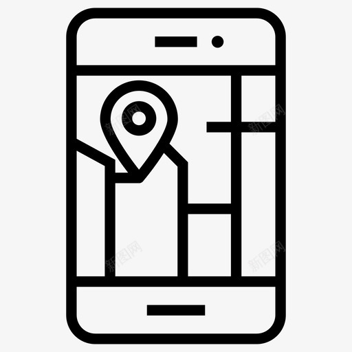 移动定位查找手机地图地图定位图标svg_新图网 https://ixintu.com 图钉定位 地图 地图定位 地图导航 方向线矢量图标 查找手机地图 移动定位 集合导航