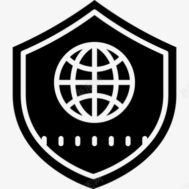网络安全安全113字形图标图标