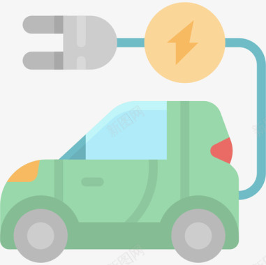 电动汽车9月能源3日持平图标图标