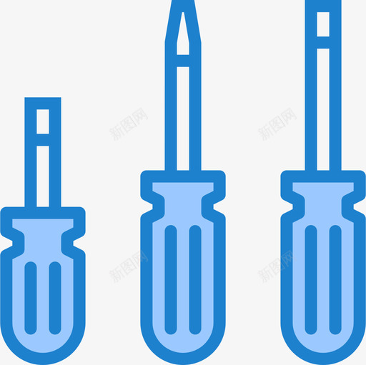 螺丝刀89号结构蓝色图标svg_新图网 https://ixintu.com 89号结构 蓝色 螺丝刀