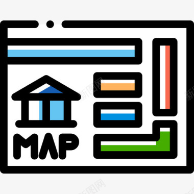 博物馆地图47号博物馆颜色省略图标图标