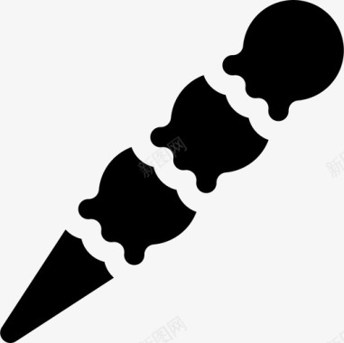 冰淇淋7月11日4日填充图标图标