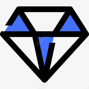 钻石爱情85蓝色图标图标