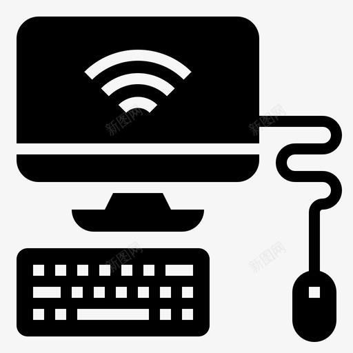免费wifi计算机互联网图标svg_新图网 https://ixintu.com 互联网 免费wifi 在线 服务 计算机 酒店设施标志符号
