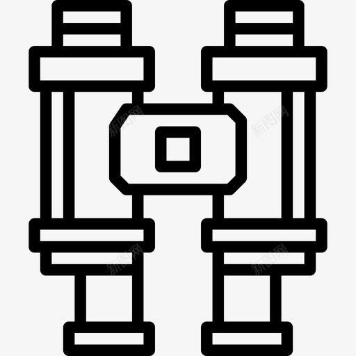 双筒望远镜军事元素直线图标svg_新图网 https://ixintu.com 元素 军事 双筒 望远镜 直线