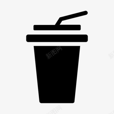 饮料咖啡杯玻璃杯图标图标