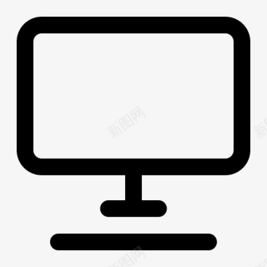 电脑办公桌台式机图标图标