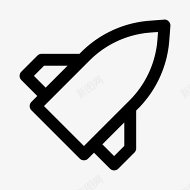 火箭发射宇宙飞船图标图标