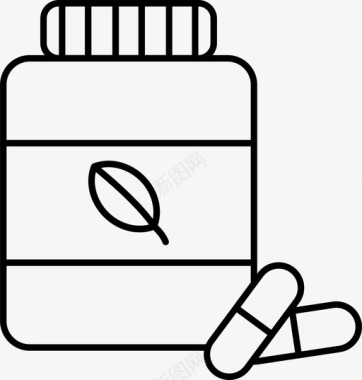 医药药品药瓶图标图标