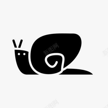 蜗牛贝壳缓慢图标图标
