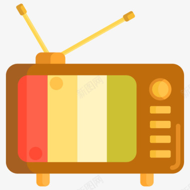 电视通讯媒体2平面图标图标