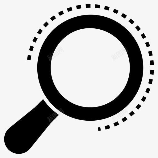 放大镜探索搜索图标svg_新图网 https://ixintu.com 图标 字形 工具 探索 搜索 放大镜 教育