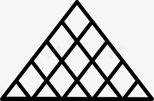 金字塔建筑城市图标svg_新图网 https://ixintu.com 三角 城市 建筑 旅游 金字塔