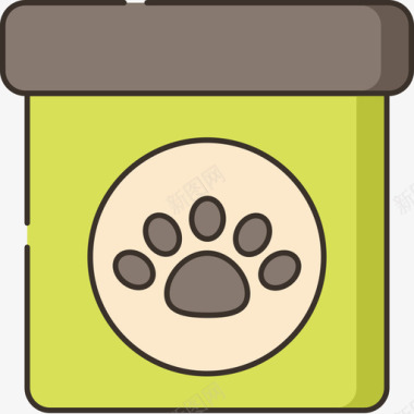 香油宠物美容线性颜色图标图标