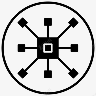 自动部署连接集成图标图标