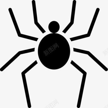 蜘蛛恐怖昆虫图标图标