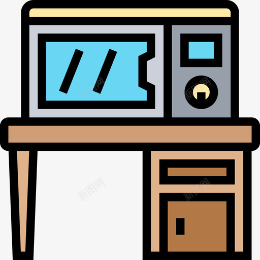 烹饪厨房工具28线性颜色图标svg_新图网 https://ixintu.com 厨房 工具 烹饪 线性 颜色