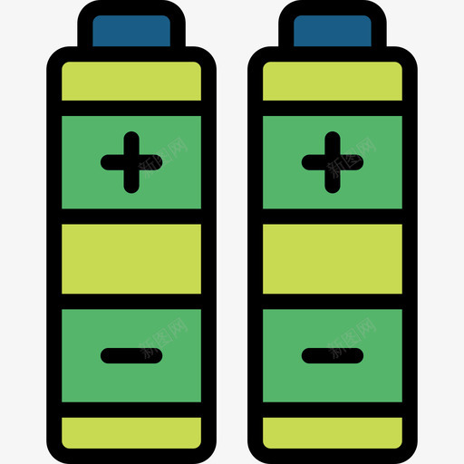 电池能量21线性颜色图标svg_新图网 https://ixintu.com 电池 线性 能量 颜色