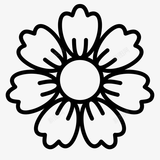 雏菊花朵宇宙图标svg_新图网 https://ixintu.com 宇宙 春天 自然 花朵 雏菊
