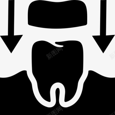 牙帽牙盖牙冠图标图标