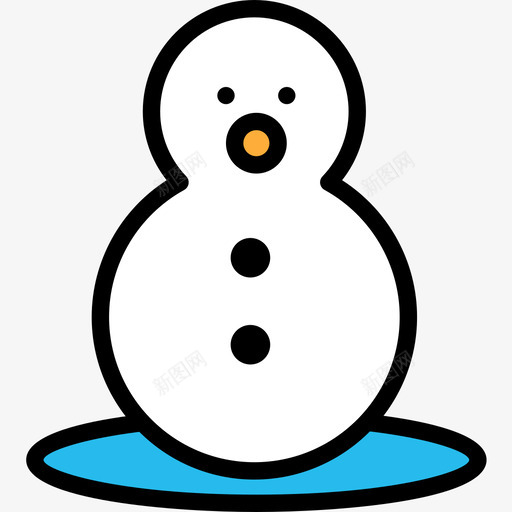 雪人第八季线性颜色图标svg_新图网 https://ixintu.com 第八 线性 雪人 颜色