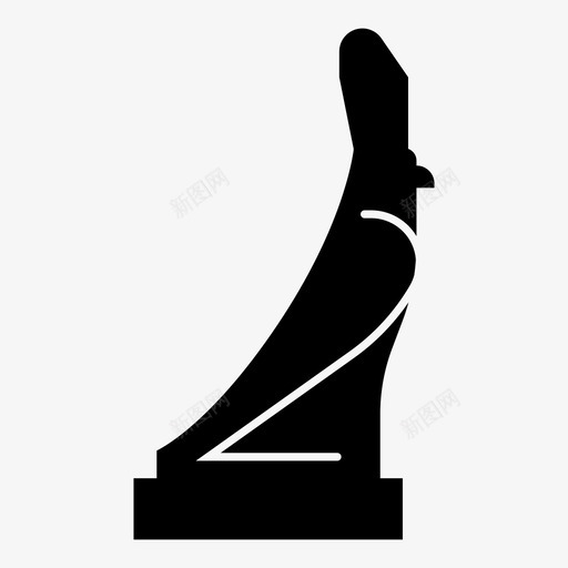雕像埃及猎鹰图标svg_新图网 https://ixintu.com 埃及 法老 猎鹰 荷鲁斯神庙 雕像