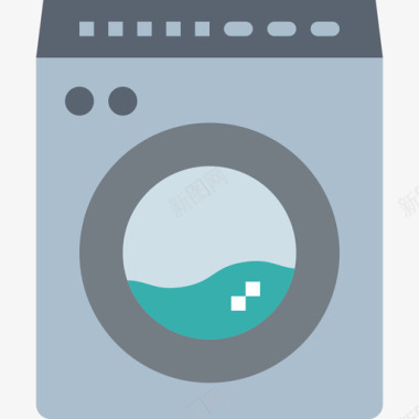 4台电动洗衣机图标图标