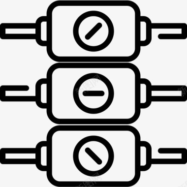 电工工具和元件线夹7图标图标